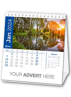 Fund Raising Desk Calendar Template A from the Aston Bespoke Range
