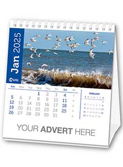 Desk Calendar Template A from the Aston Bespoke Range