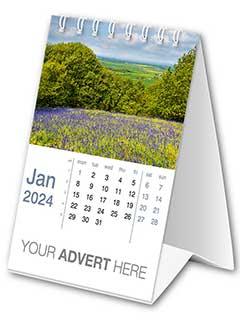 Mini Desk Calendar Template P from the Aston Bespoke Range
