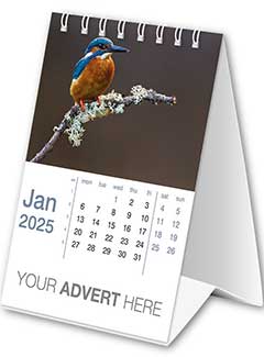 Mini Desk Calendar Template P from the Aston Bespoke Range