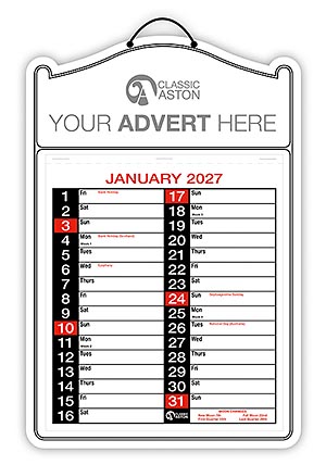 Business Calendar 182 from Aston with engagement date pad