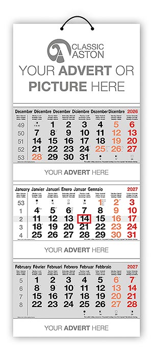 Cal 602 Tri-Monthly Shipping Calendar from Promocalendars