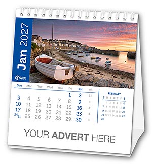 Fund Raising Desk Calendar Template A from the Aston Bespoke Range