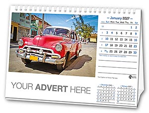 Fund Raising Desk Calendar Template B from the Aston Bespoke Range