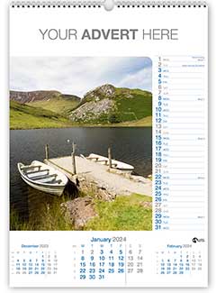 Wall Calendar Template C from the Aston Bespoke Range