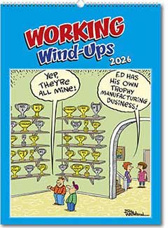 PC204 Lee Fearnley's Working Wind Ups Funny Calendar from Rose