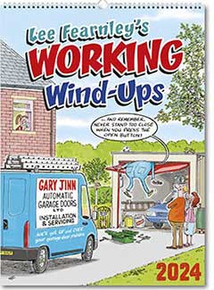 PC204 Lee Fearnley's Working Wind Ups Funny Calendar from Rose