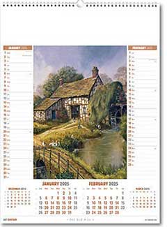 PC231 Watercolour Britain Art Calendar from Rose